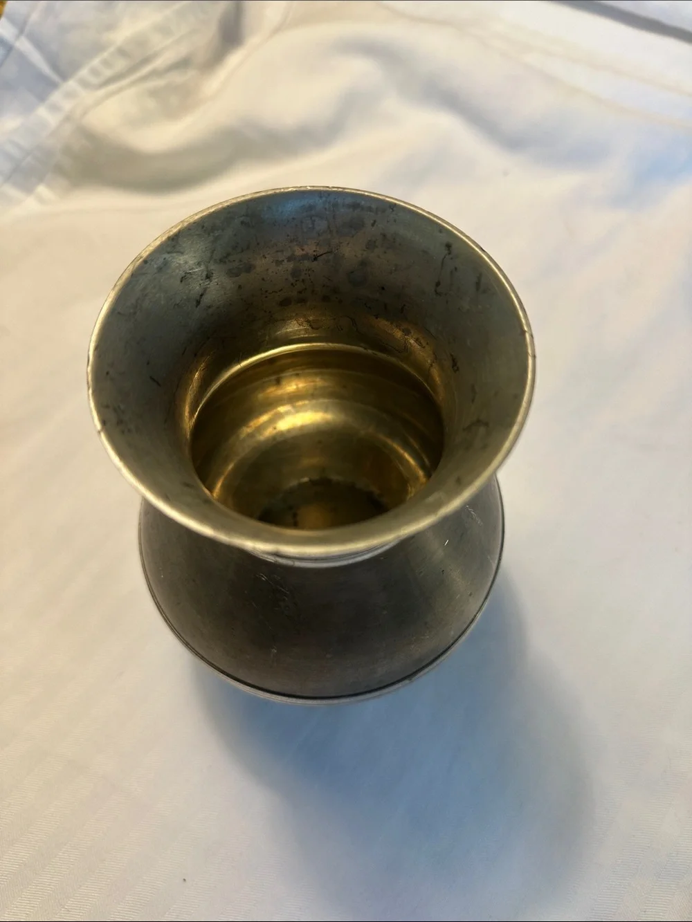 Classic Pewter Silver Decorative Vase